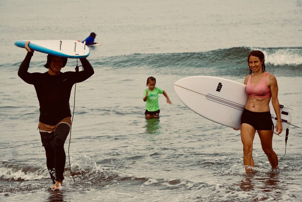 Surf team exploring new surf spots in Da Nang, Vietnam