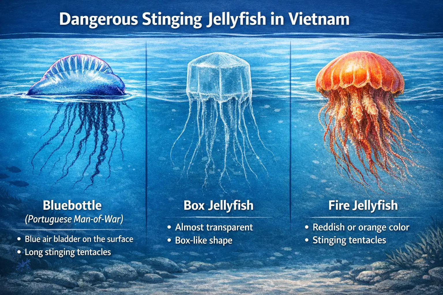 Dangerous Jellyfish in Vietnam How to Recognize Them