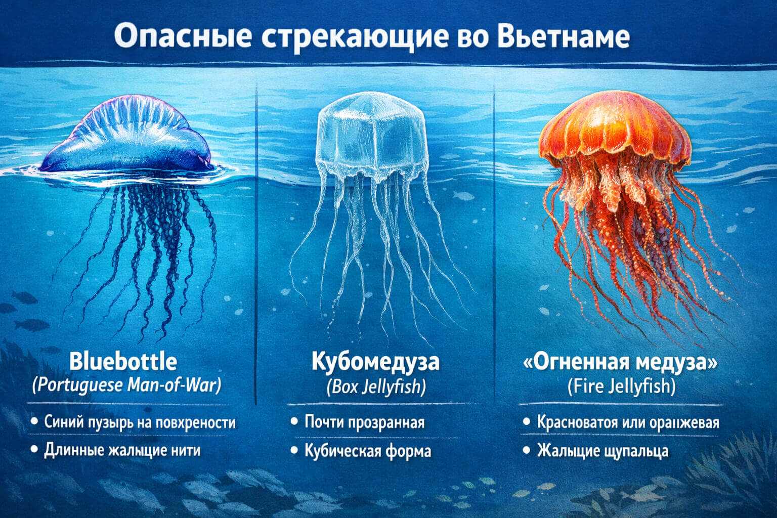 Медузы в Дананге