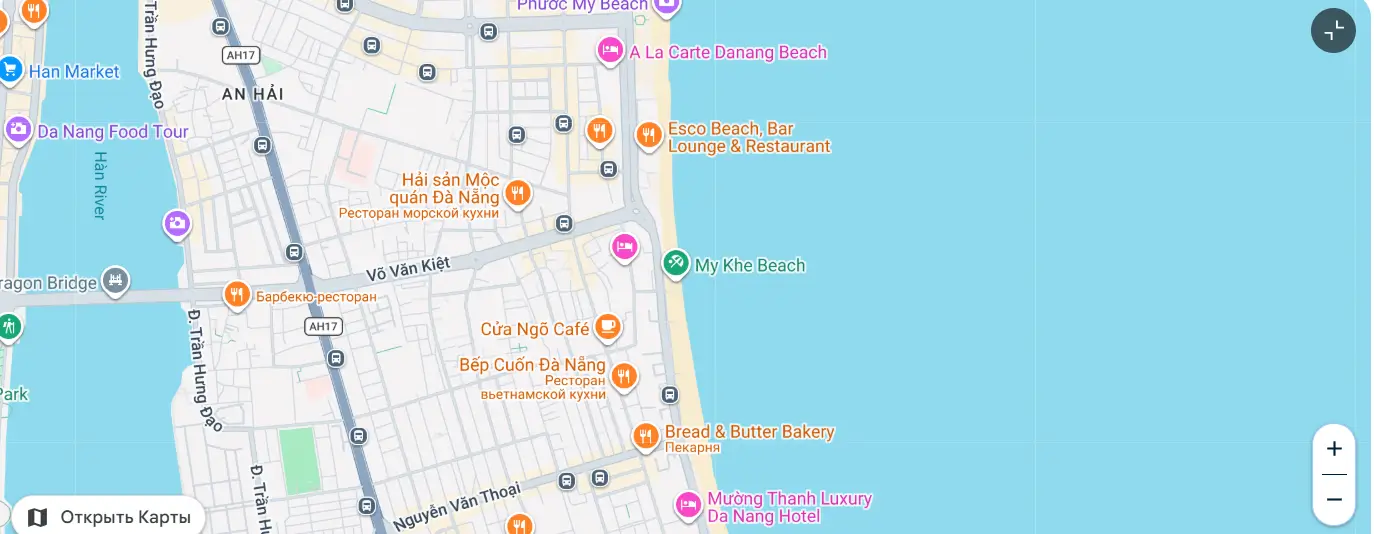 My Khe Beach is the main area to check for Da Nang surf competitions, but the exact meeting point can move along the beach.